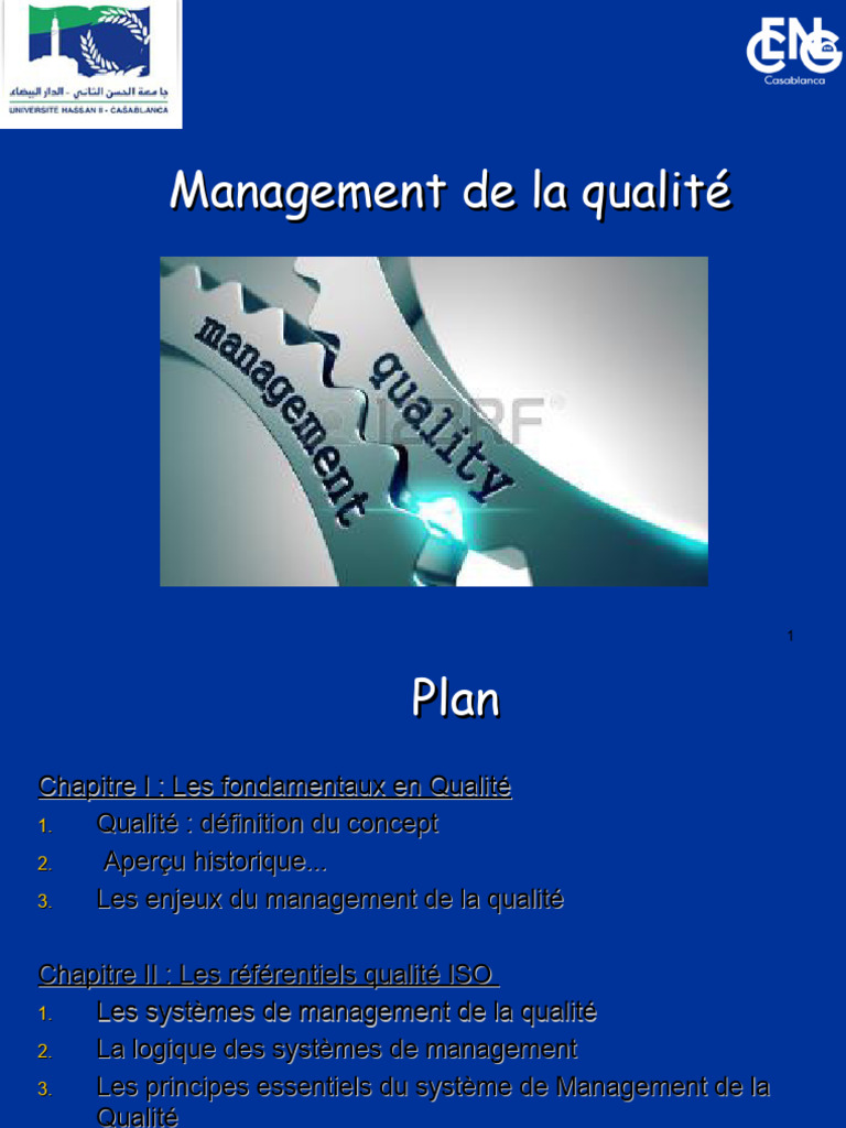 Management de la qualité et normes ISO | PDF | Management de la qualité ...