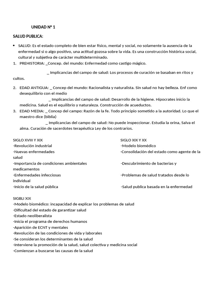 Evolución de la Salud Pública y Modelos | PDF | Epidemiología ...