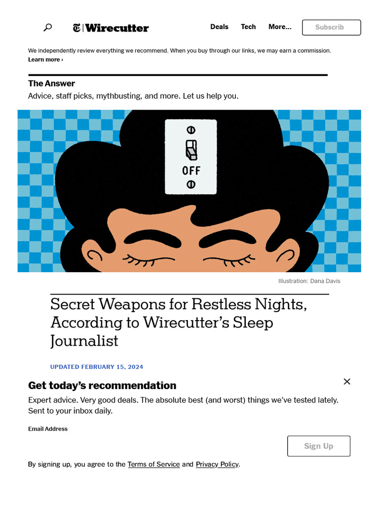 Secret Weapons For Restless Nights, According To Wirecutter's Sleep ...