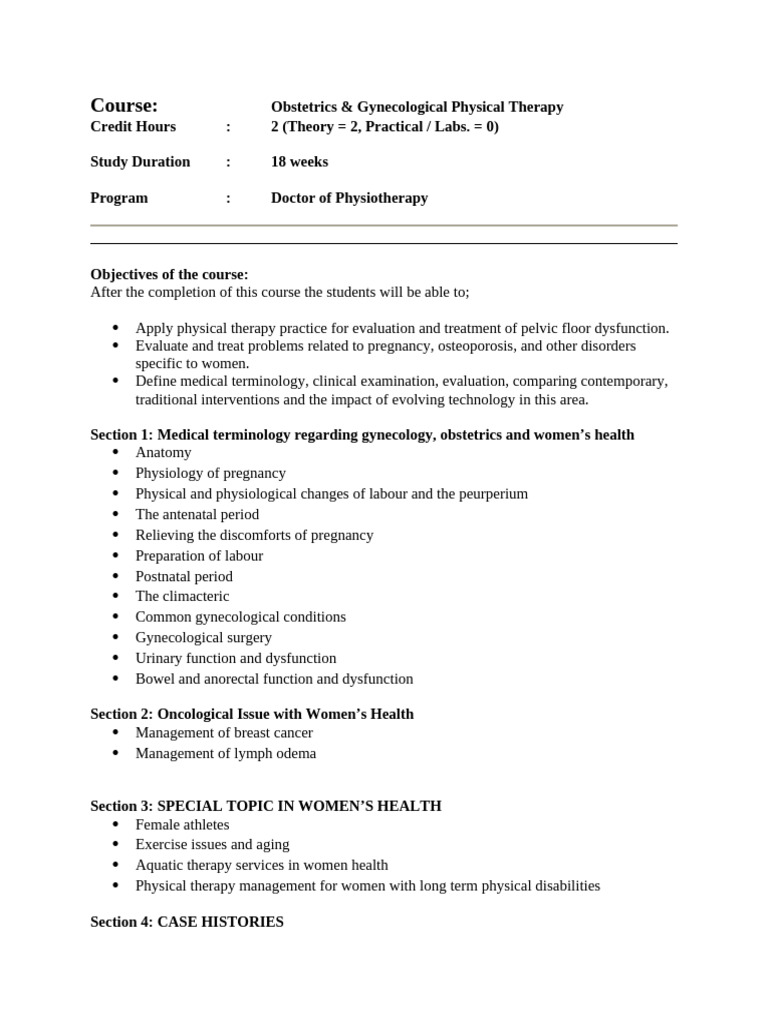 Course Outline | PDF