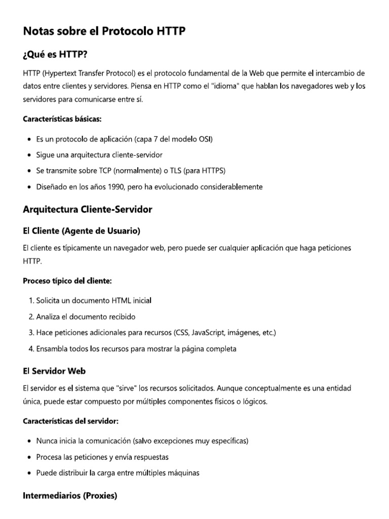 Protocolo HTTP | PDF
