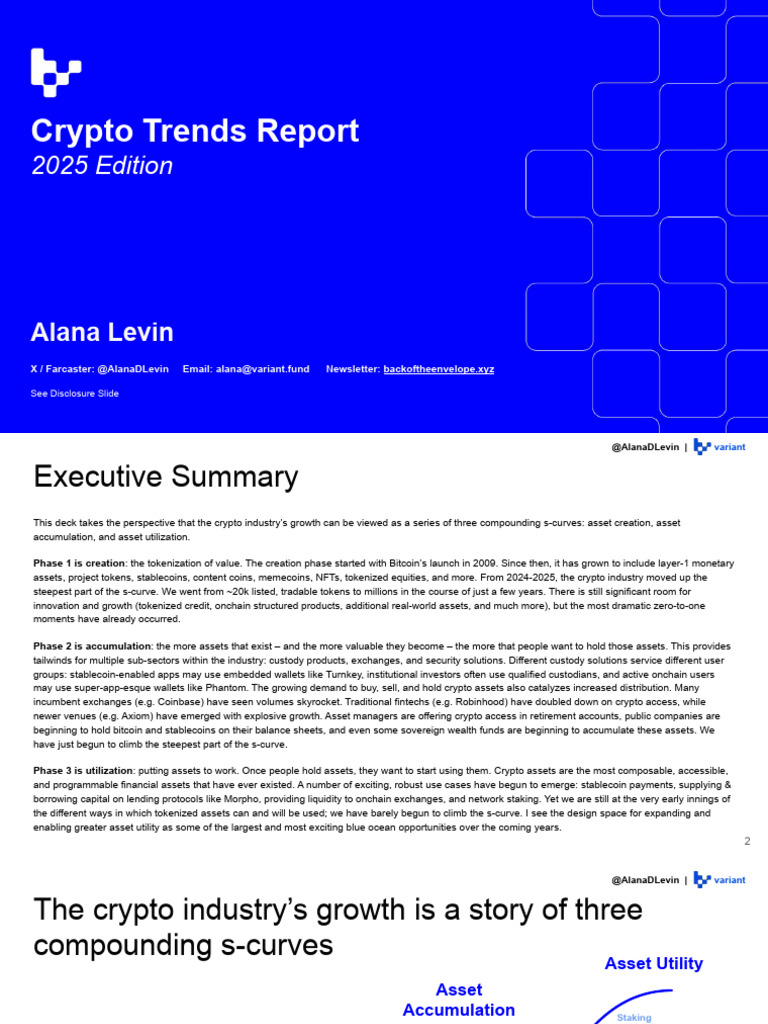 Crypto Trends Report | PDF | Cryptocurrency | Securitization