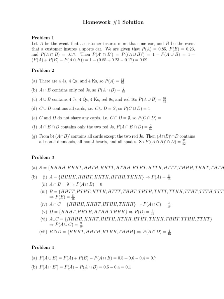 318hwk1solns | PDF