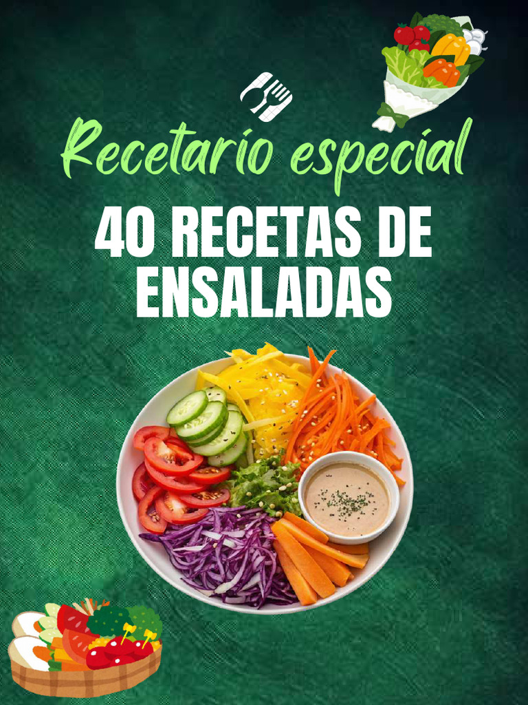 40 Recetas de Ensaladas Saludables | PDF | ensalada | Cilantro