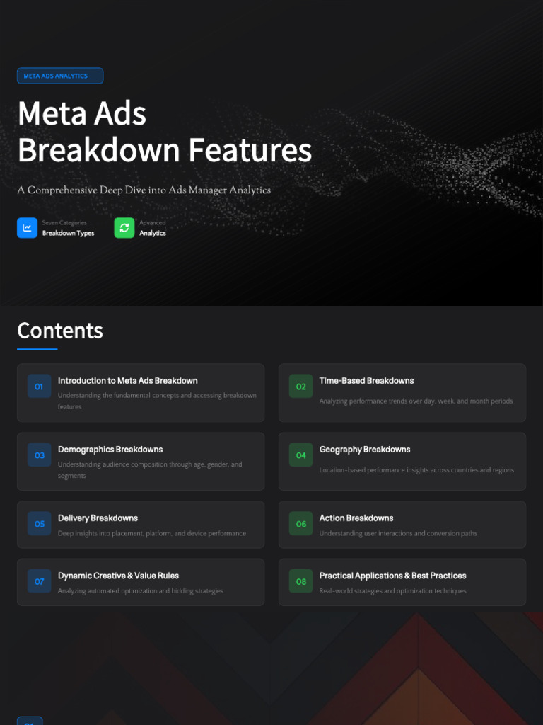 Meta Ads Breakdown Analytics Guide | PDF | Analytics | Information ...
