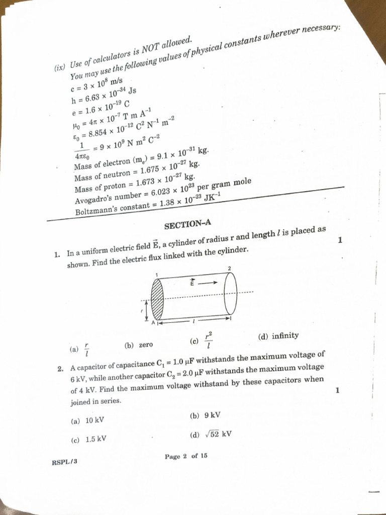 physics model set 3 | PDF