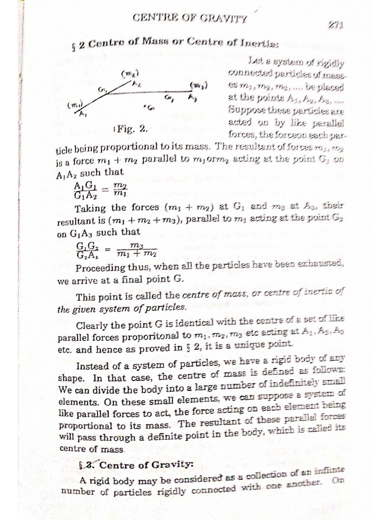 Centre of Gravity | PDF