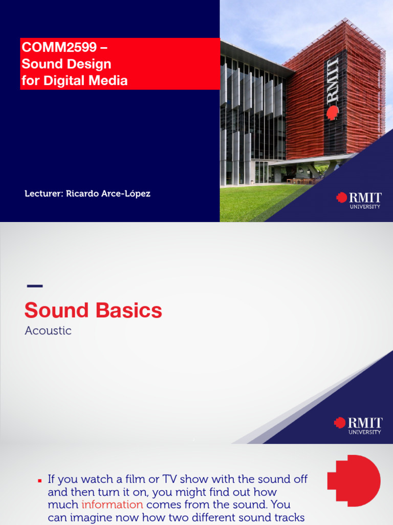 COMM2599-Sound Design for Digital Media_Sound Basics-Acoustic | PDF ...