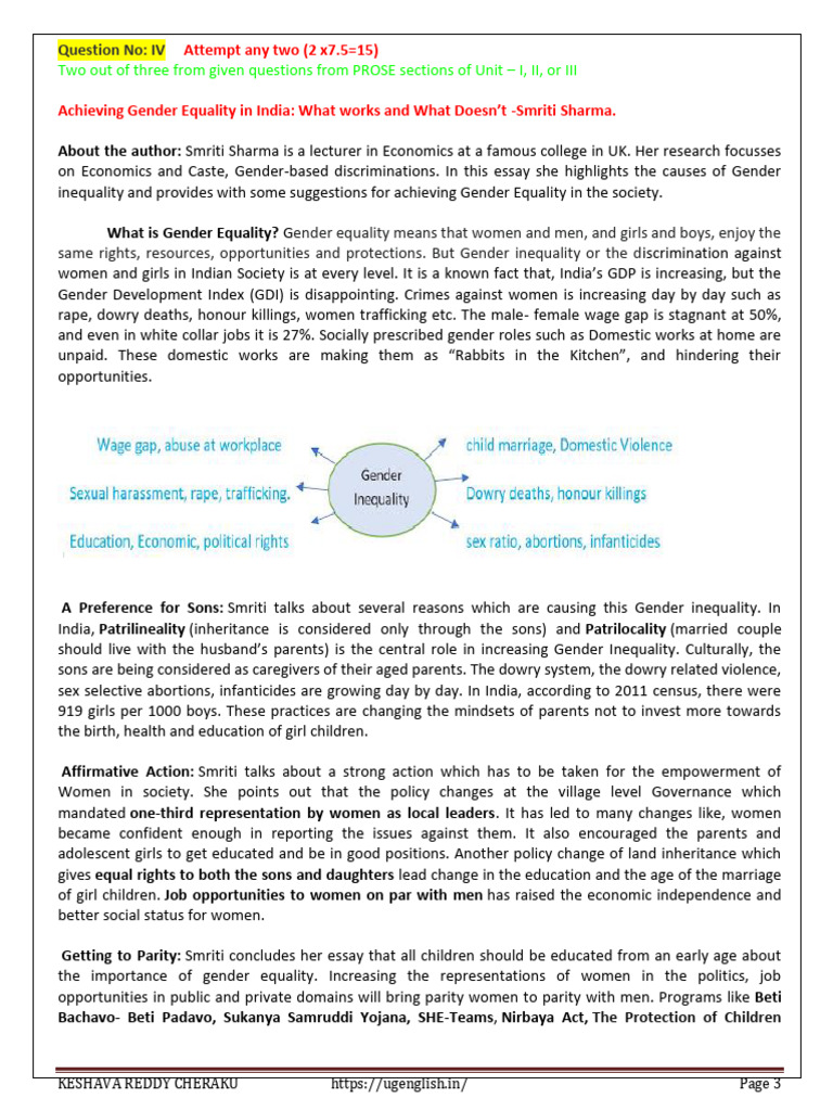 English 3rd Sem PDF | PDF | Gender Equality | Gender Studies