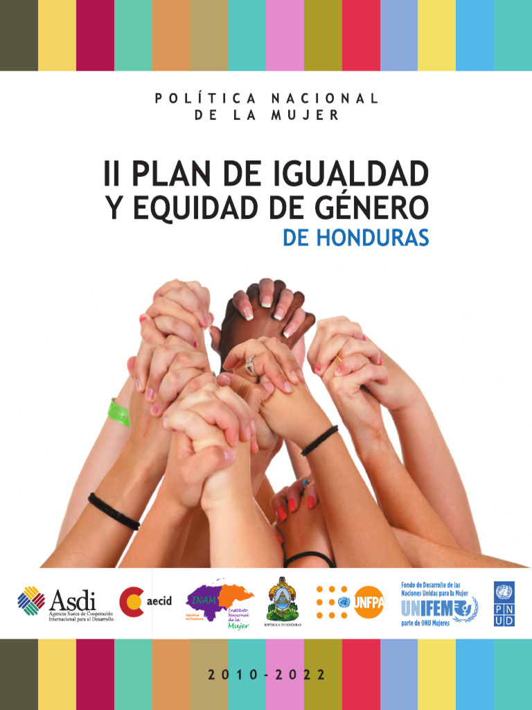 II Plan de Igualdad de Género Honduras | PDF | Estudios de género ...