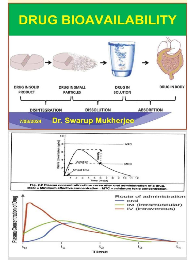 Bioavailability and Bioequivalence Unit 2 | PDF