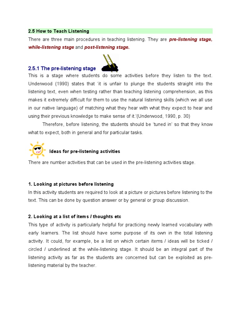 Teaching Effective Listening Skills | PDF | Reading Comprehension ...