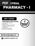 Notes on Imperfect Pharmacy IN | PDF