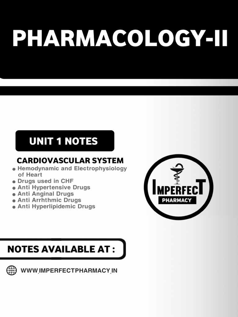 Imperfect Pharmacy Notes Summary | PDF