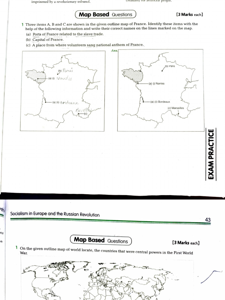 History Map Based Questions | PDF