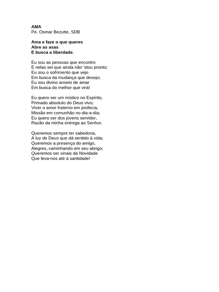 Reflexões sobre Amor e Liberdade | PDF