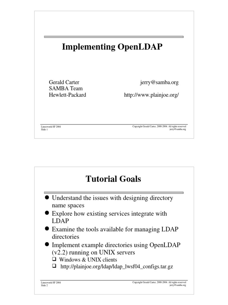 TC Carter Openldap | PDF | Network Architecture | Computer Networking