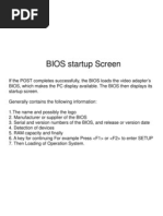 BIOS Startup Screen