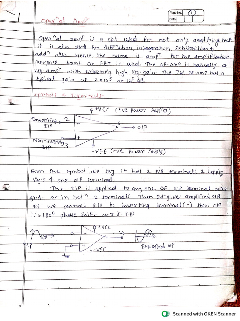 Op-Amp Notes | PDF