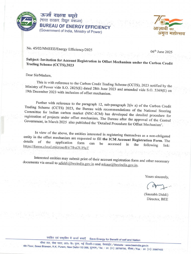 Letter- ICM Account Registration Form With Link | PDF