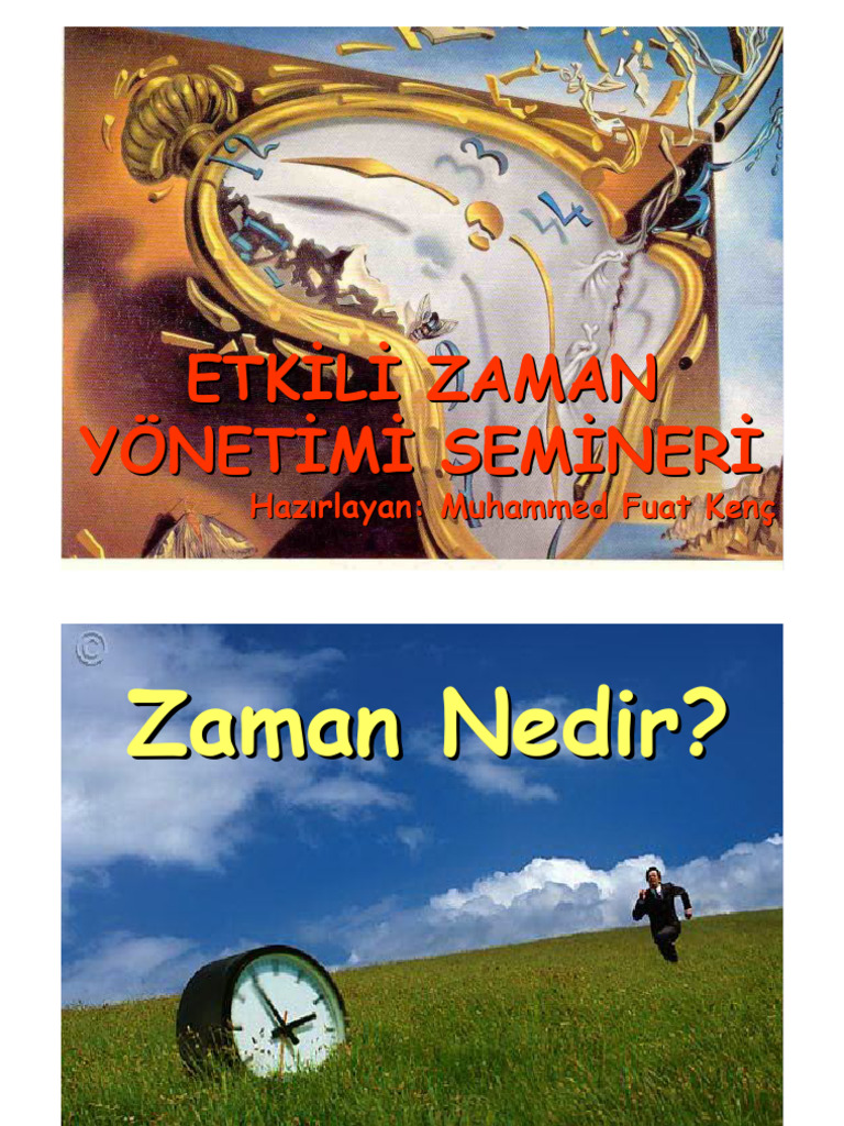 Etki̇li̇ Zaman Yöneti̇mi̇ Semi̇neri̇ | PDF
