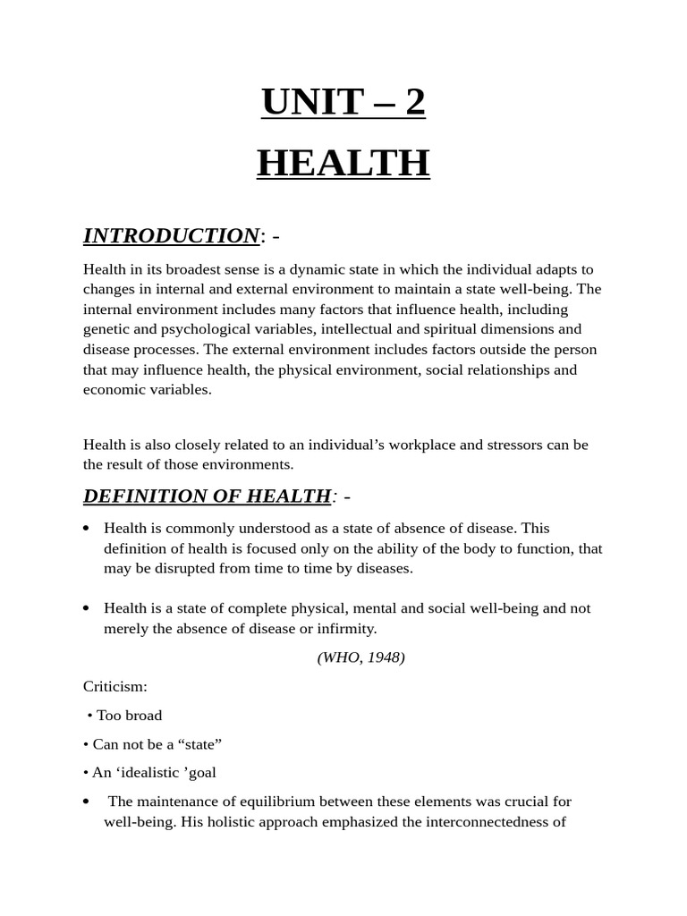 Understanding Health Concepts and Determinants | PDF | Diabetes ...