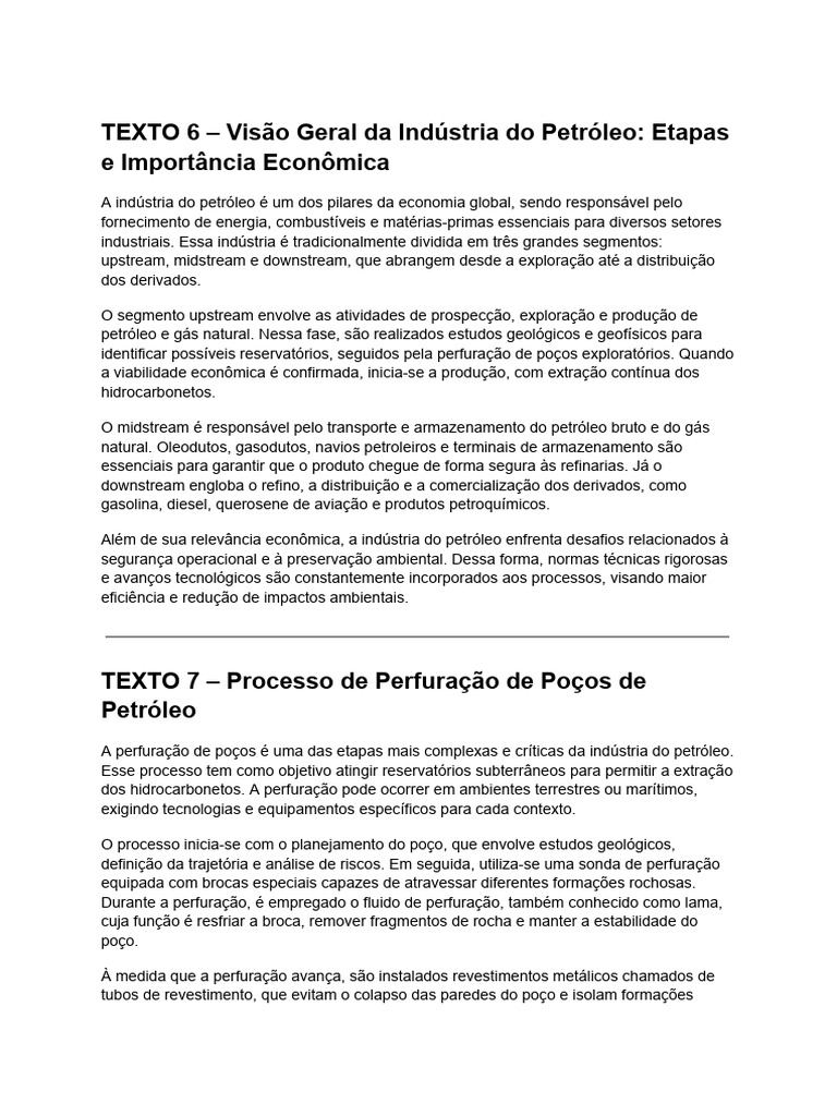 Documento Sem Título (2) | PDF | Petróleo | Poço de petróleo