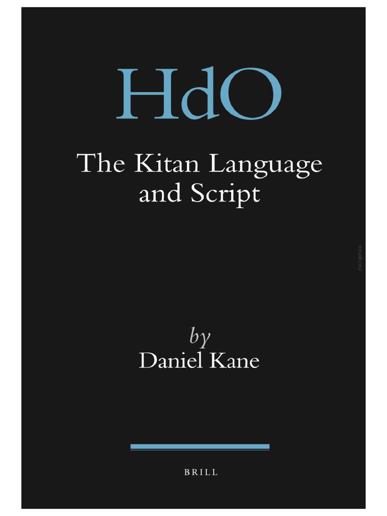 Kitan Language and Script Overview | PDF | Syllable | Linguistics