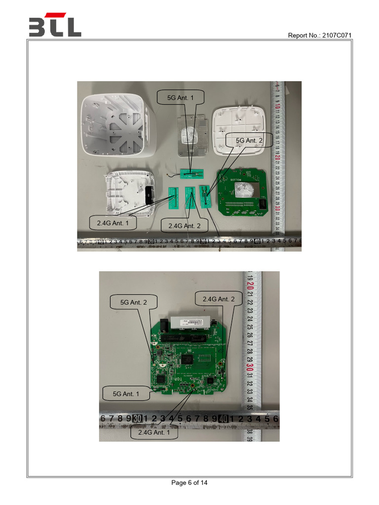 2.4G and 5G Antenna Report 2107C071 | PDF