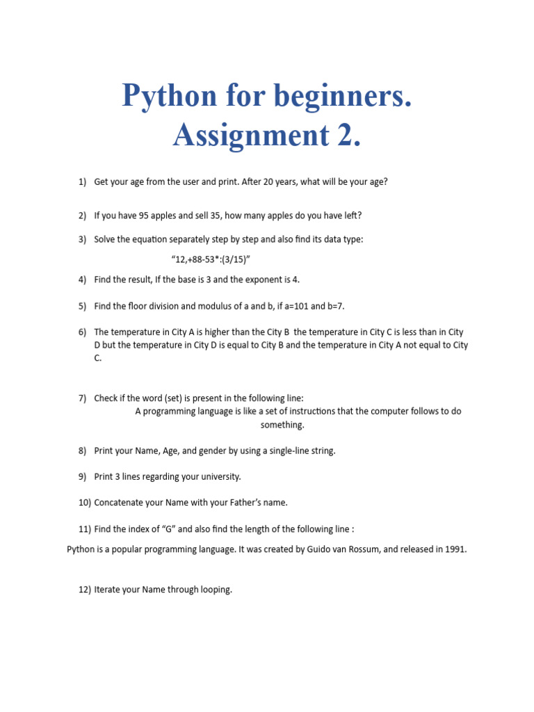Assignment For NS-1 Week 2 | PDF