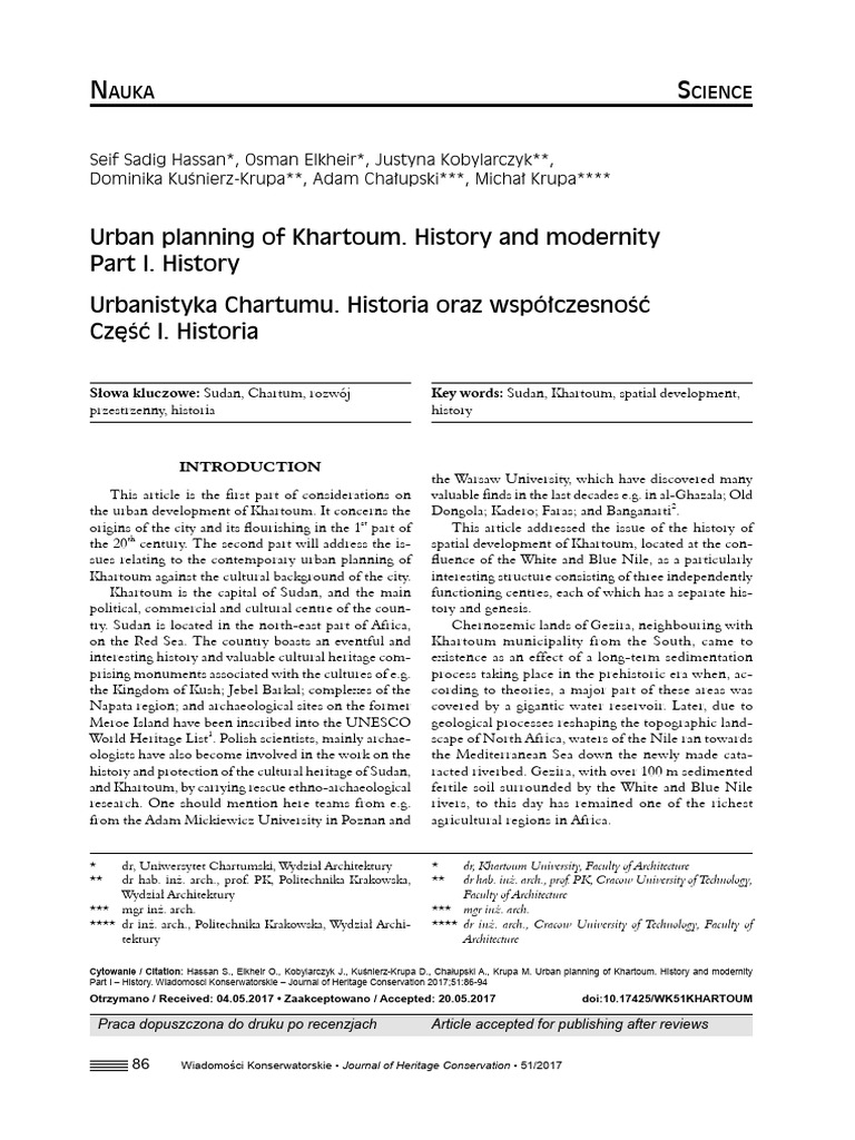 Khartoum Urban Development History | PDF | Khartoum