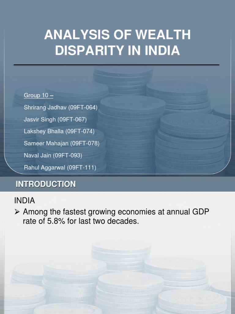 Analysis of Wealth Disparity in India | PDF | Economic Inequality ...