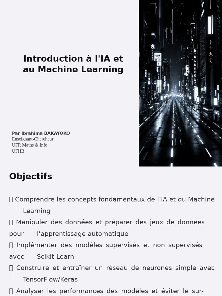 Introduction à l'IA et Machine Learning | PDF | Apprentissage ...