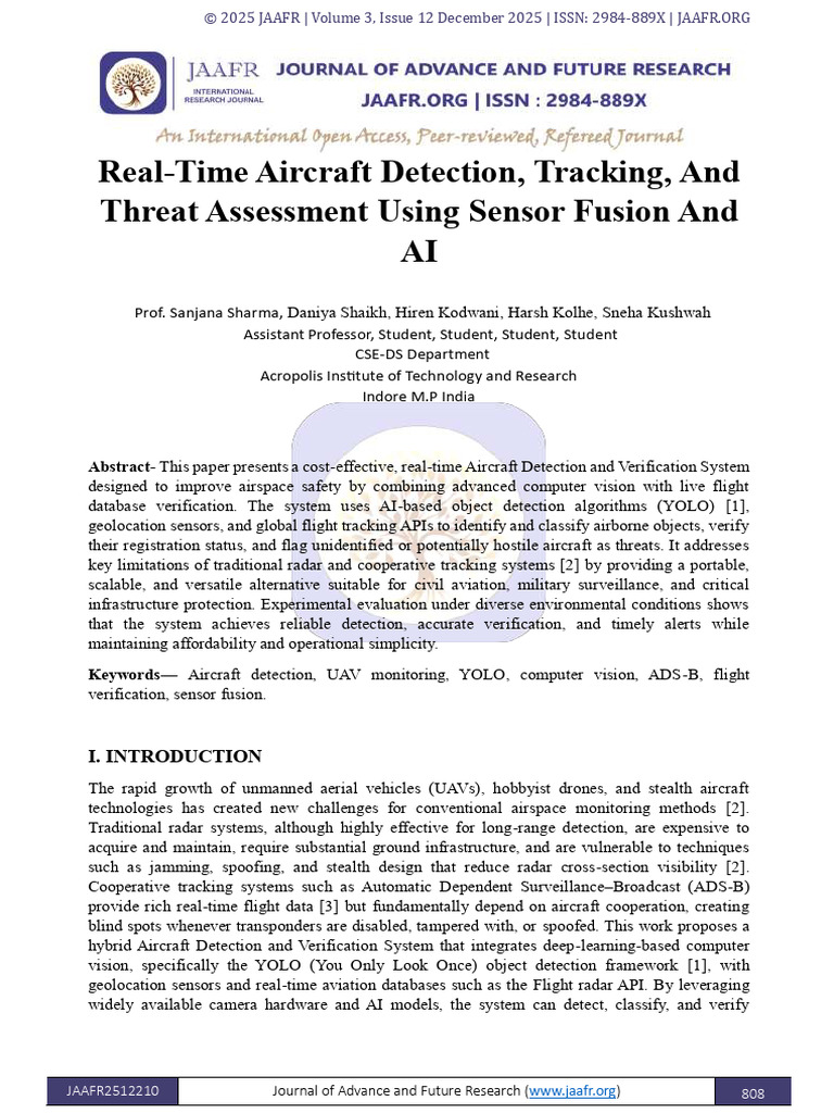 JAAFR2512210 | PDF | Unmanned Aerial Vehicle | Radar