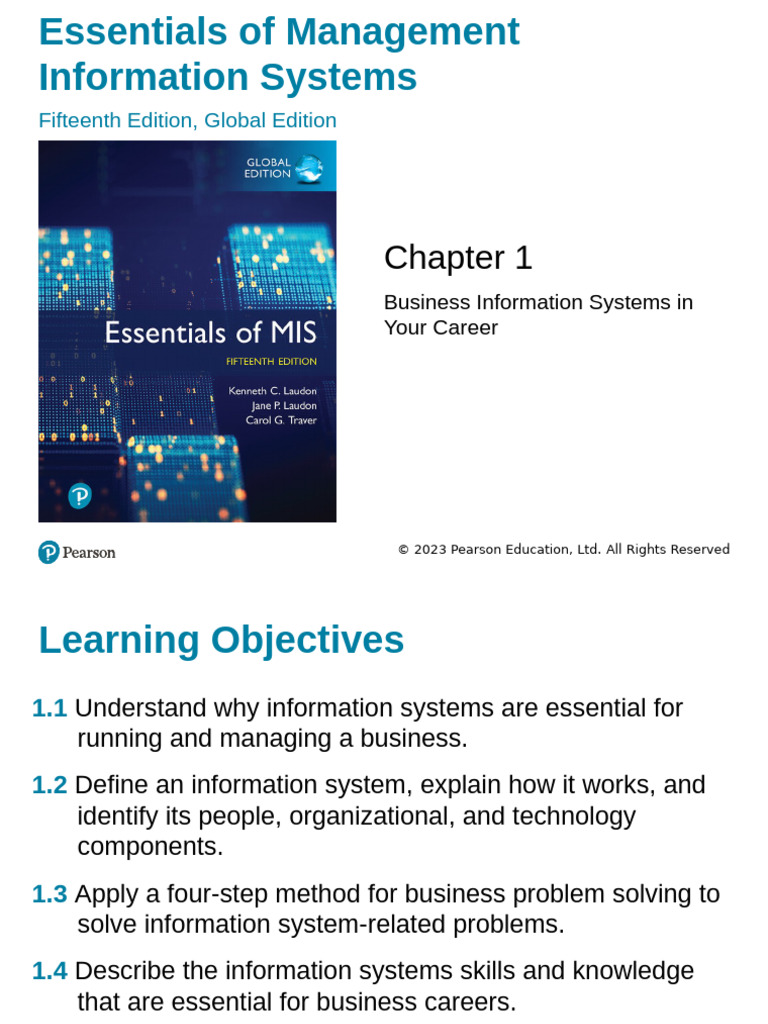 Ch1 - Essentials of MIS 15th Edition | PDF | System | Internet Of Things