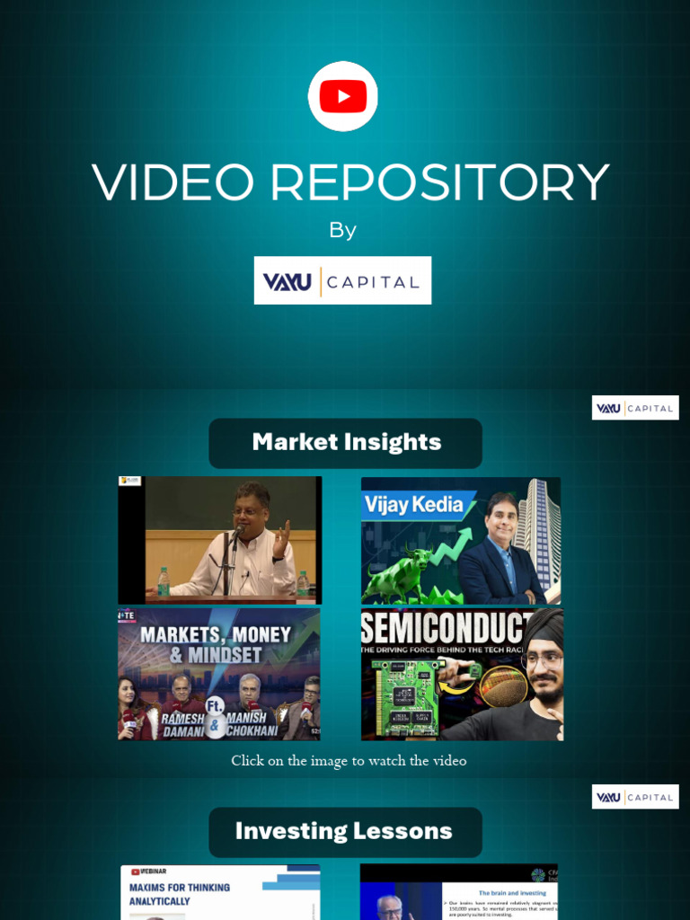 Video Repository: Insights & Lessons | PDF