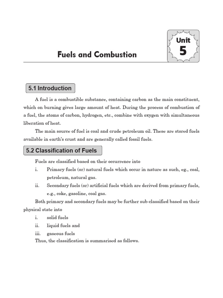 Fuels and Combustion Overview | PDF | Cracking (Chemistry) | Fuels