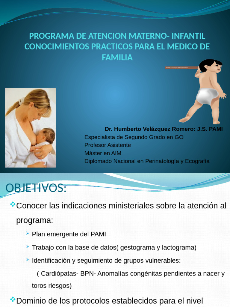 Programa de Atencion Materno - Infantil | PDF | Amamantamiento | Medicina