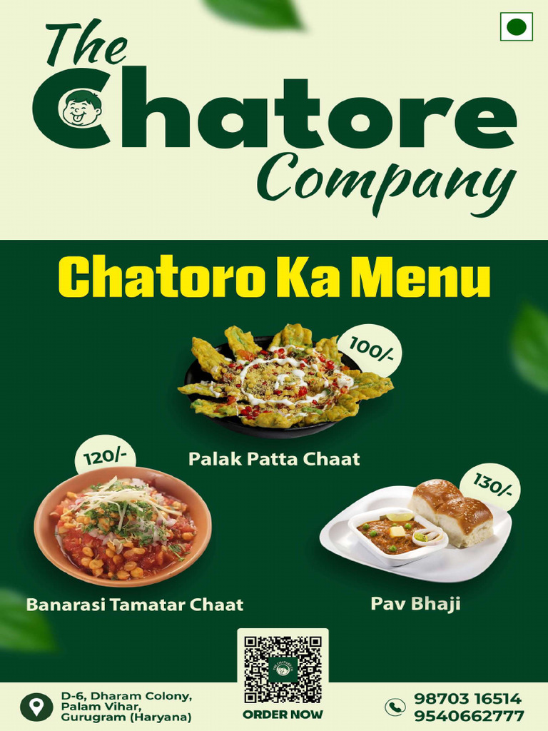 The Chatore Company Menu - Compressed | PDF