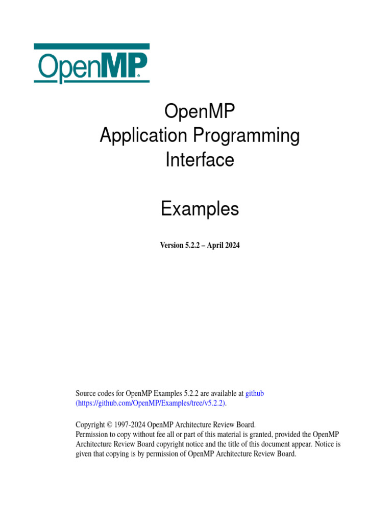 openmp-examples-5.2.2-final | PDF