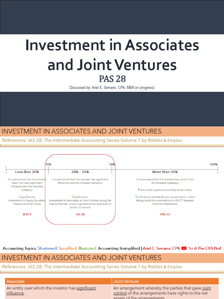 Understanding Associates and Joint Ventures | PDF | Investing ...