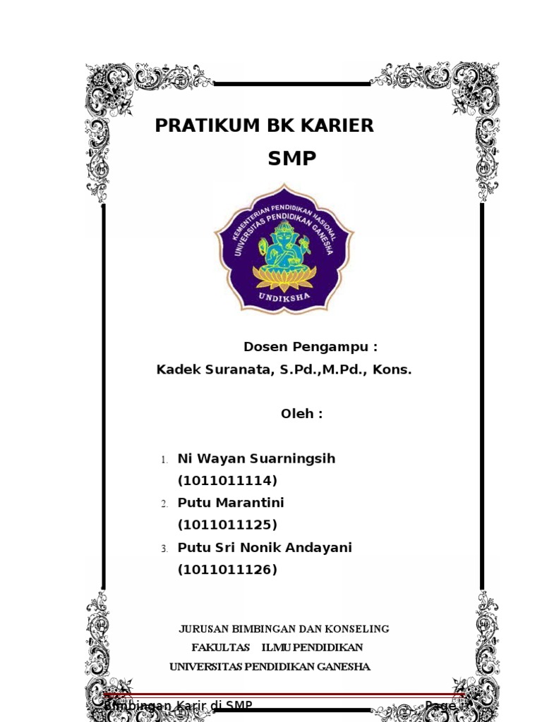 Layanan Bimbingan Karir di SMP | PDF | Karier & Perkembangan