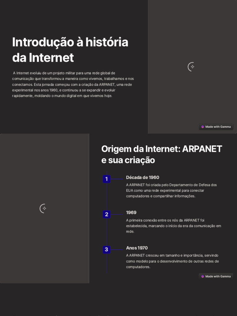Evolução da Internet: Da ARPANET à Web | PDF | Internet | Rede de ...