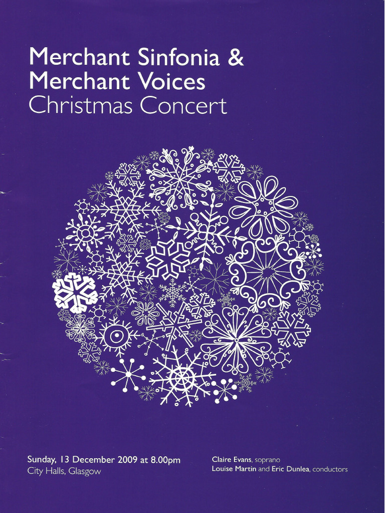 Merchant Sinfonia Programme December 2009 | PDF