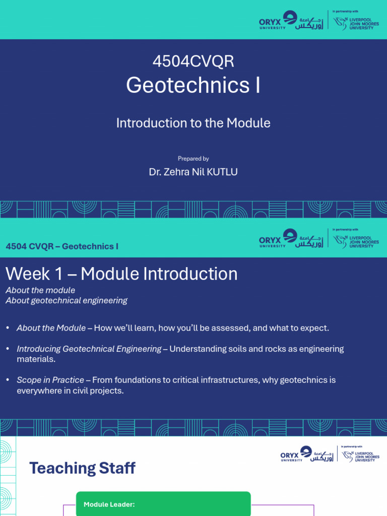 1 Module+introduction Sept2025 | PDF | Geotechnical Engineering | Soil ...