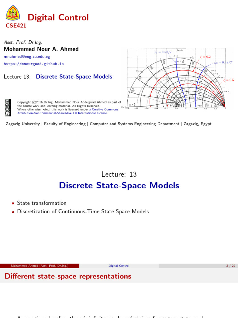 c Se 421 Digital Control l 13 | PDF | Eigenvalues And Eigenvectors ...
