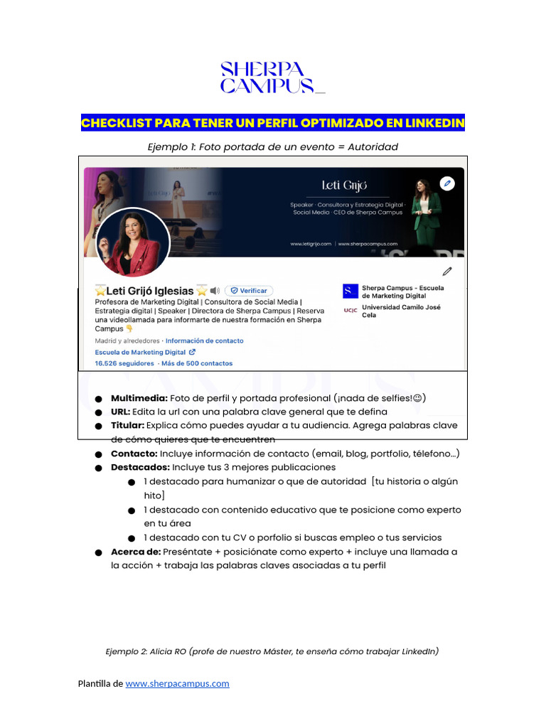 Optimiza tu perfil de LinkedIn eficazmente | PDF | Multimedia ...
