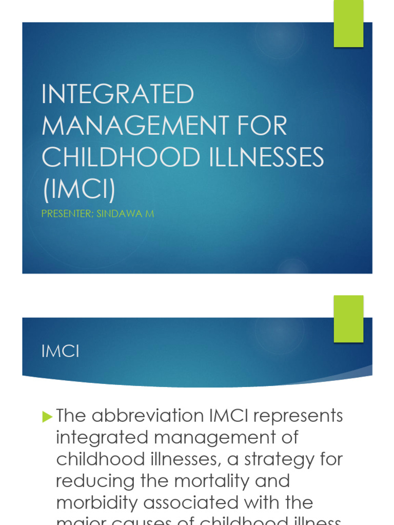 Integrated Management of Childhood Illnesses | PDF | Malnutrition ...
