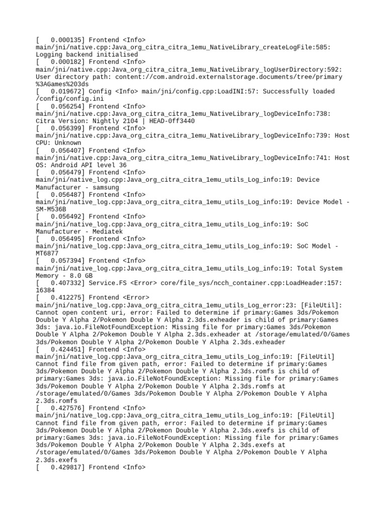 Citra Emulator Log Analysis on Android | PDF | Computer Science ...