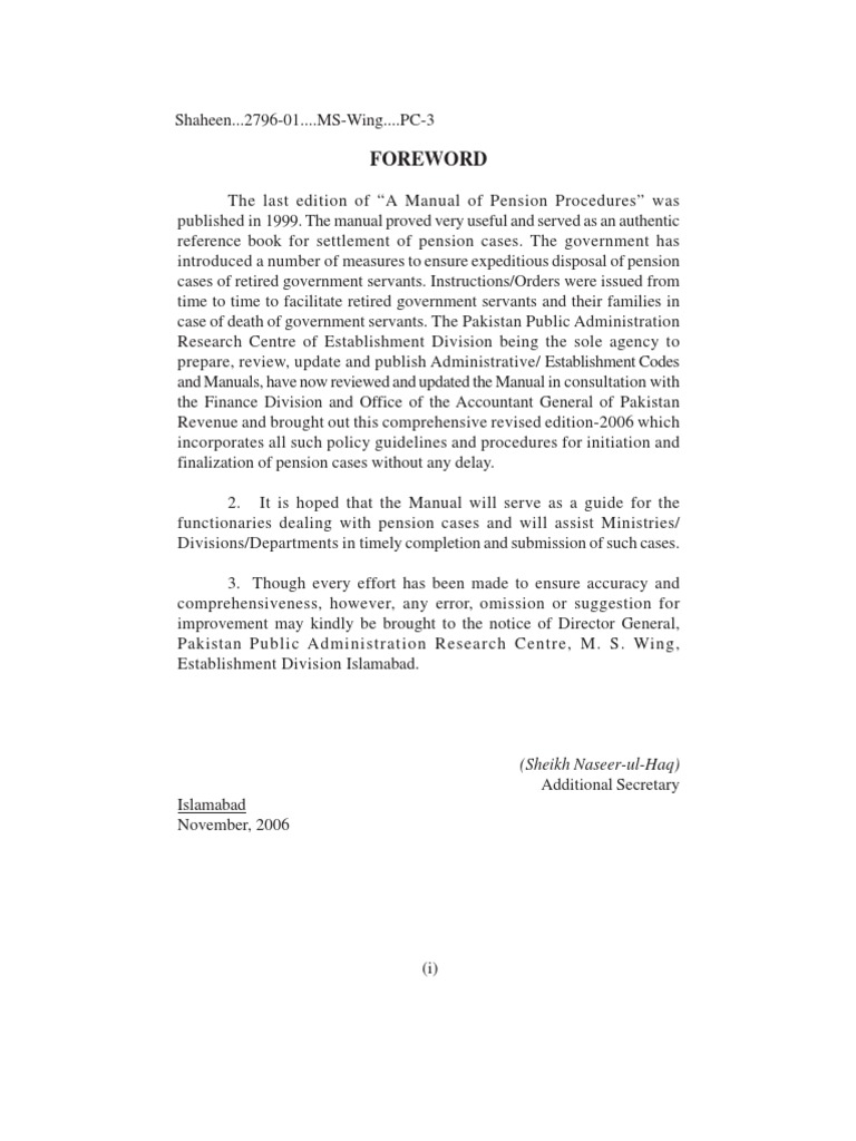 Revised Pension Procedures Manual | PDF | Employee Benefits | Pension